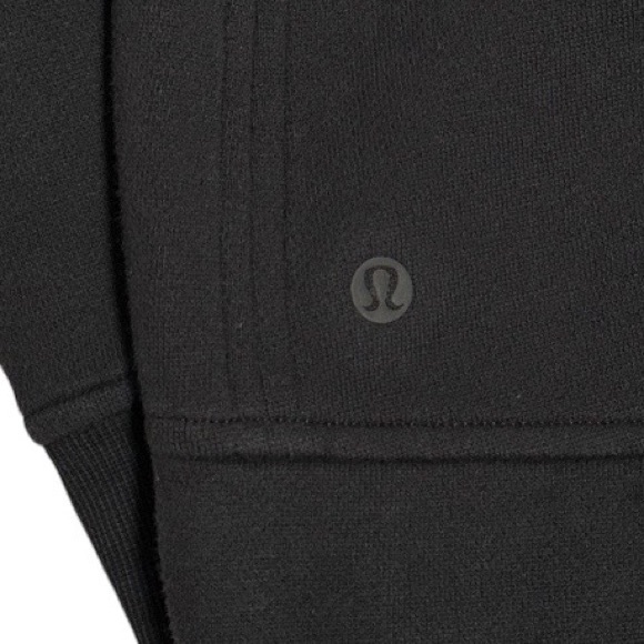 LULULEMON ATHLETICA Fleece Please Pullover Hooded Sweatshirt Black size 4 - Picture 12 of 16